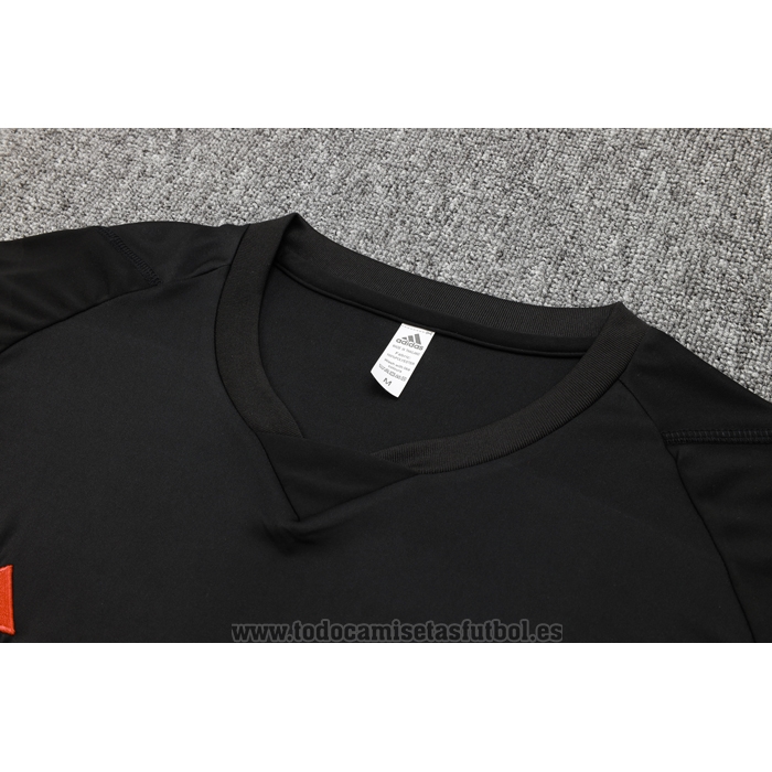Chandal del Manchester United Manga Corta 2023-2024 Negro - Pantalon Corto